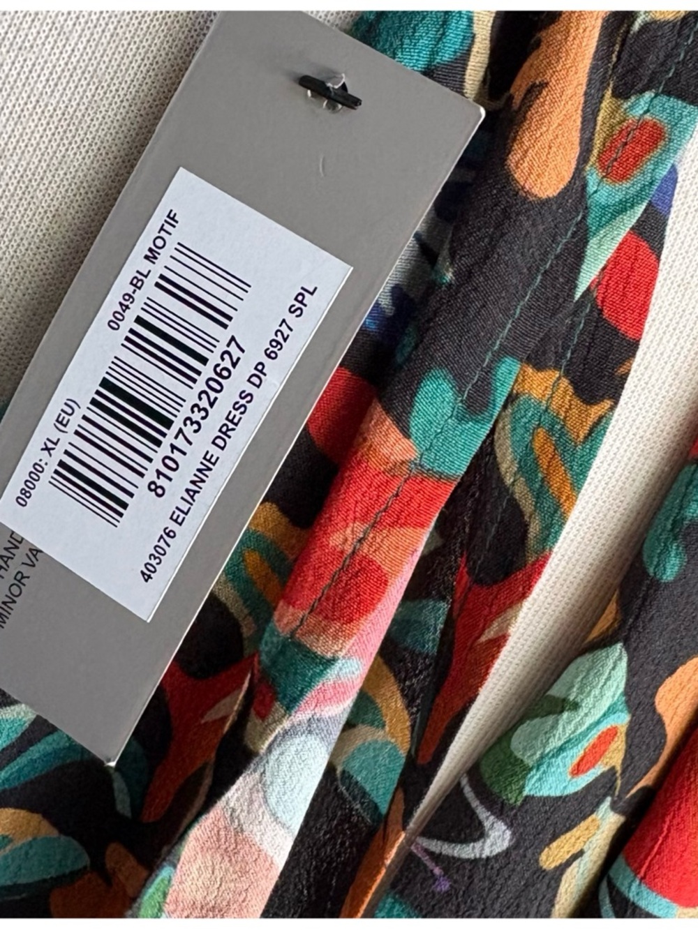NWT Anthropologie BI-nk Elainne Halter Silky Floral Maxi Dress, XL - Picture 10 of 14